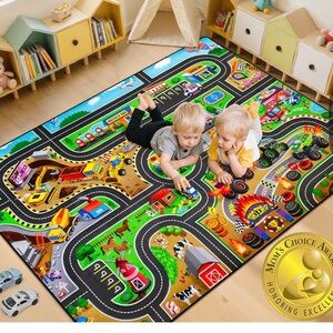 Vibrant City Scene Play Mat for Kids